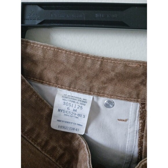 Vintage Lee Riveted Jeans Mid Rise Easy Fit Straight Leg Camel Size 6 NWT - Picture 5 of 10